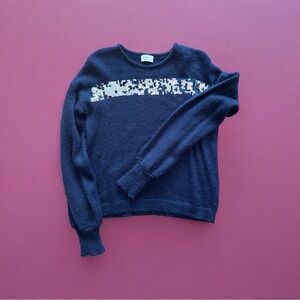 Knit sweater wool/polyester size S/M